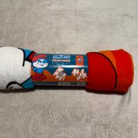 Telo mare Smurfs Grande Puffo  70x140 cm nuovo