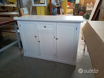 Credenza a 3 Porte Laccata Bianca Nuova