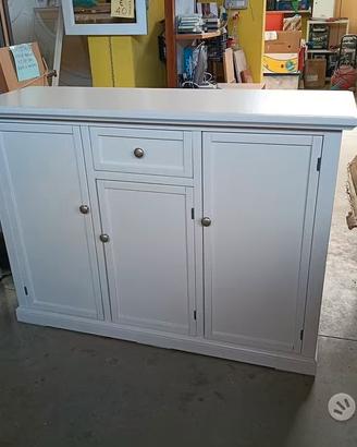 Credenza a 3 Porte Laccata Bianca Nuova