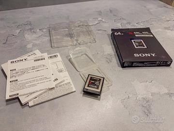 Scheda memoria professionale Sony XQD Serie G 64GB