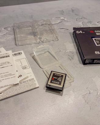 Scheda memoria professionale Sony XQD Serie G 64GB