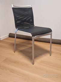 Sedie di design, in alluminio, impilabili