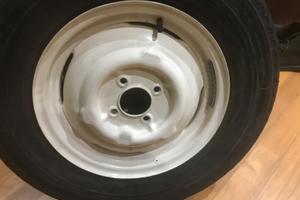 N.4 cerchi rivettati per Morris Minor 14x3,5J