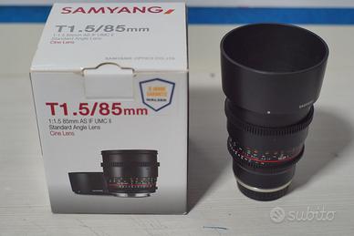 Samyang 85mm T1.5 AS IF UMC II per Sony E mount