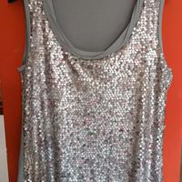 Canotta con paillettes