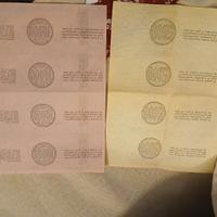 ricevute Lotto Italiano Vintage 