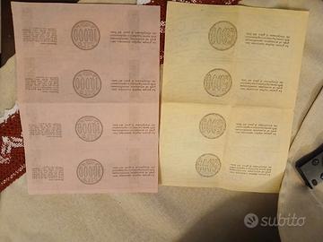 ricevute Lotto Italiano Vintage 
