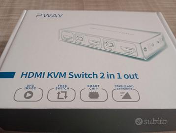 HDMI kvm switch 2 in 1 out