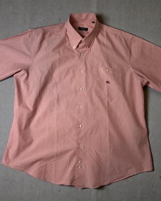Camicia Burberry – Manica corta rosa (Taglia L)