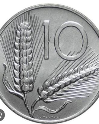 LOTTO DI 16 MONETE DA 10 LIRE SPIGA ANNI 50 BB/MB