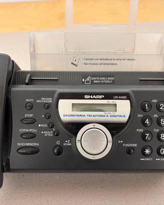 TELEFONO SHARP UX-A460 CON FAX E SEGRETERIA TEL
