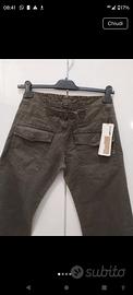 Cargo pantaloni Gas 100% cotone verde  tg  30  nuo
