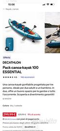 Canoa-kayak decathlon nuovissima