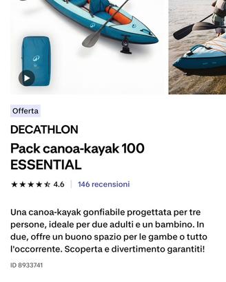 Canoa-kayak decathlon nuovissima