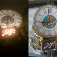 Orologio grande birra Schlitz 44x40x9 U.S.A. 1974