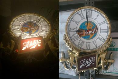 Orologio grande birra Schlitz 44x40x9 U.S.A. 1974