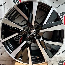 4 CERCHI IN LEGA ORIGINALI RAGGIO 17 PEUGEOT 208