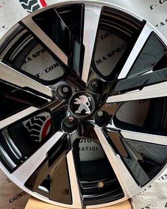 4 CERCHI IN LEGA ORIGINALI RAGGIO 17 PEUGEOT 208