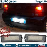 PLACCHETTE Luci Targa LED per VW Lupo CANbus 6500K