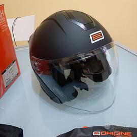Casco Jet scooter moto Helm con visierino parasole