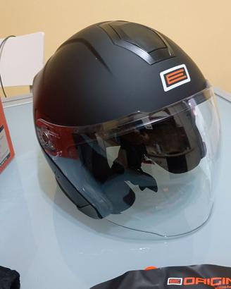 Casco Jet scooter moto Helm con visierino parasole