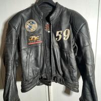 GIUBBOTTO IN PELLE  MOTO AXO VINTAGE ANNI 80