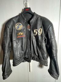 GIUBBOTTO IN PELLE  MOTO AXO VINTAGE ANNI 80
