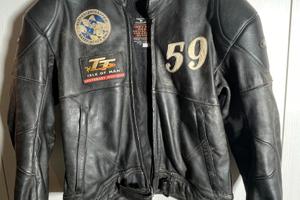 GIUBBOTTO IN PELLE  MOTO AXO VINTAGE ANNI 80