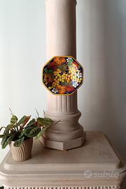 Piatto Ceramica Toscana Dipinto a Mano 
