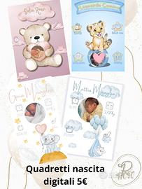 Quadretti nascita digitali