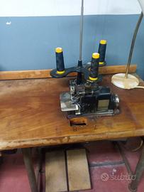 Macchina da cucire professioniale taglia e cuci