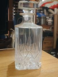 decanter + 4 bicchieri whisky 
