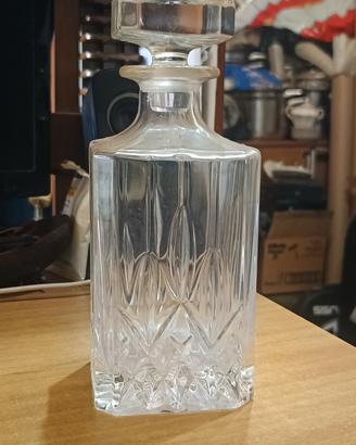 decanter + 4 bicchieri whisky 