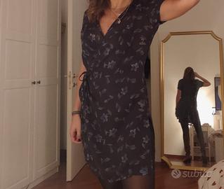 abitino sottoveste a fiori trasparente 