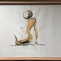 Quadro con nudo femminile erotico