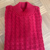 Maglione lana vintage con trecce made in italy