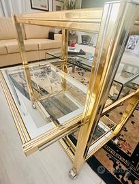 Carrello bar in ottone