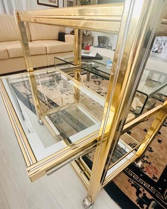 Carrello bar in ottone
