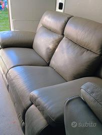 Divano 2 posti in pelle
