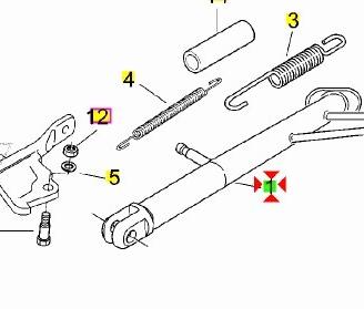 Cavalletto laterale Aprilia Pegaso IE 650 AP814638
