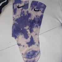 Calzini Nike viola e bianchi