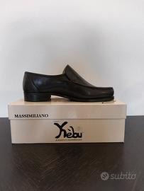 Scarpe uomo in cuoio nere - 43 - MAI USATE