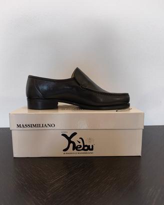 Scarpe uomo in cuoio nere - 43 - MAI USATE