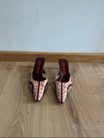 Scarpe miu miu in pitone e pelle anni 2000