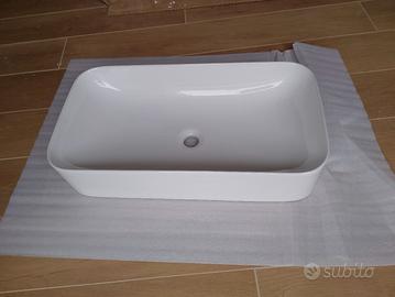 lavabo completo di mensola, staffe e sifone