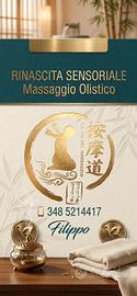 massaggio olistico :promo sett. 35 euro durata 01h