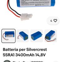  batteria ricaricabile aspirapolvere silvercrest