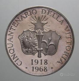 Medaglia 50° Vittoria 1918-1968 Argento 986