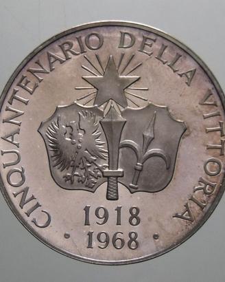Medaglia 50° Vittoria 1918-1968 Argento 986