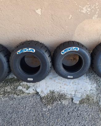 Set treno di gomme da bagnato Vega go kart 60